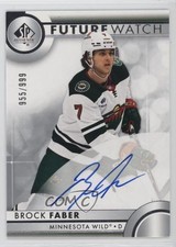 2023-24 SP Authentic Auto Future Watch 955/999 Brock Faber #109 Auto 5h0