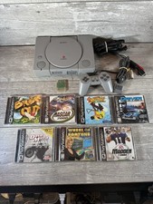 Sony PlayStation 1 PS1 Console SCPH-9001 Bundle w/ 2 Controllers 1 Game TESTED