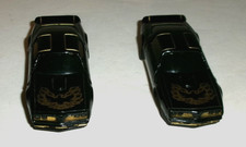 2 Vtg 1979 TYCO PONTIAC BLACK FIREBIRD TRANS AM HO SLOT CAR BODIES Hong Kong