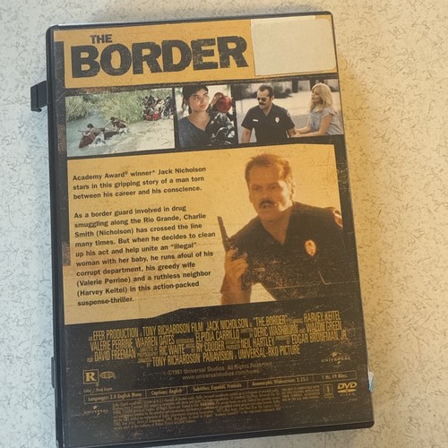 The Border DVD Rare Disc VG+ Jack Nicholson Harvey Keitel 1981 - Imagen 4 de 6