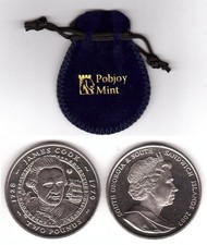 South Georgia and South Sandwich Islands - 2 Pounds 2007 UNC/aUNC James Cook