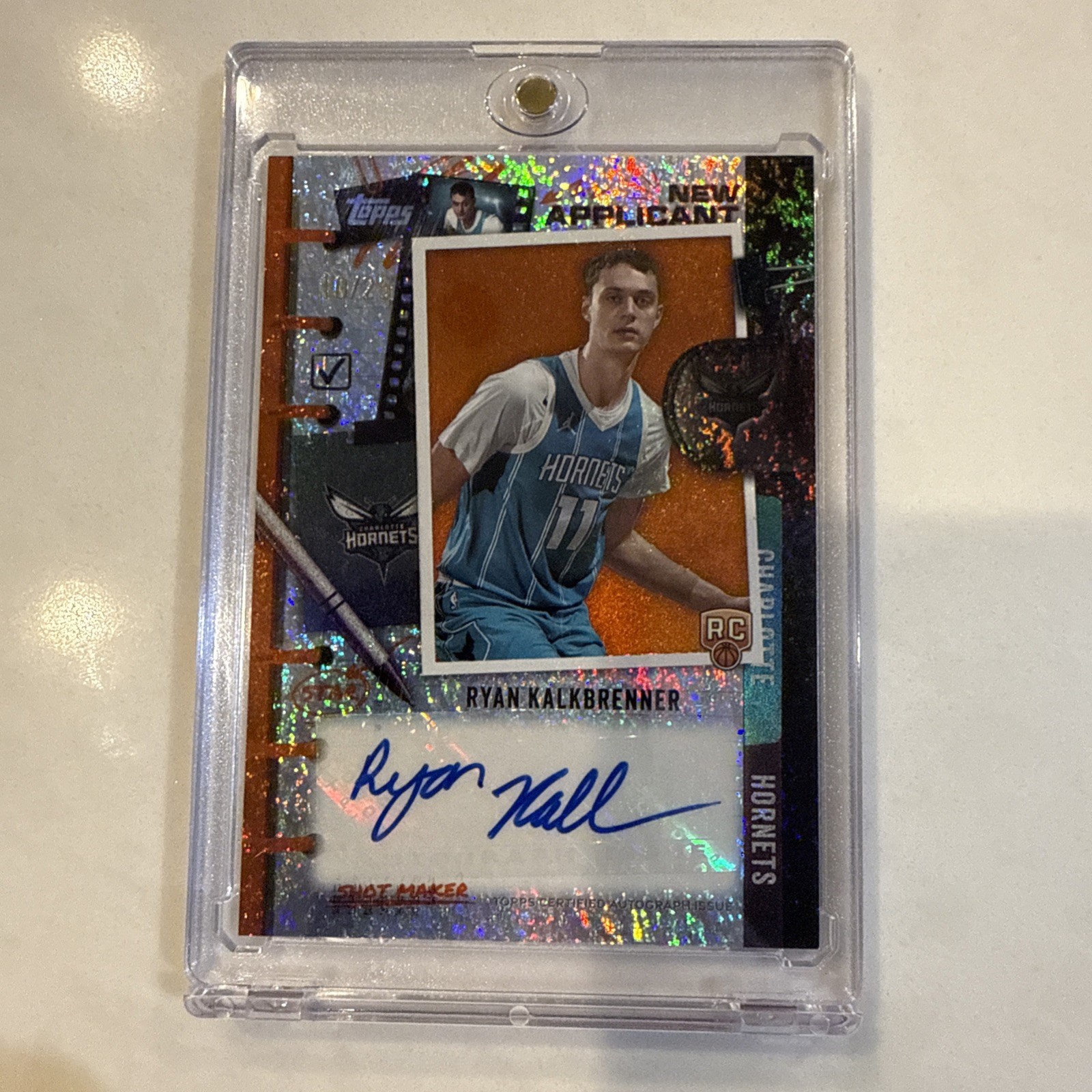 RYAN KALKBRENNER 2025-26 Topps RC Autograph New Applicant Orange Auto #10/25 SP