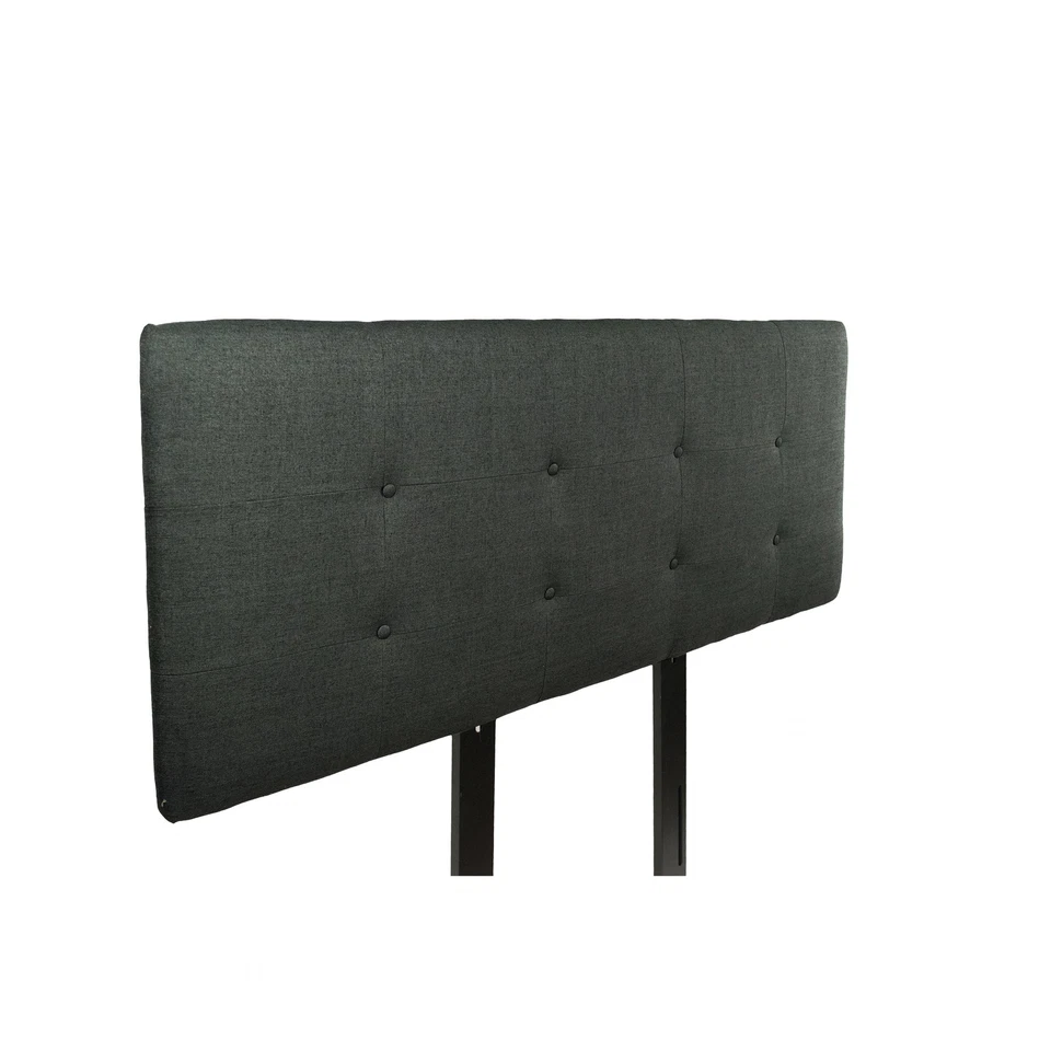 MJL Furniture Ali Button-tufted Allure Charcoal Upholstered - Image 3 of 3