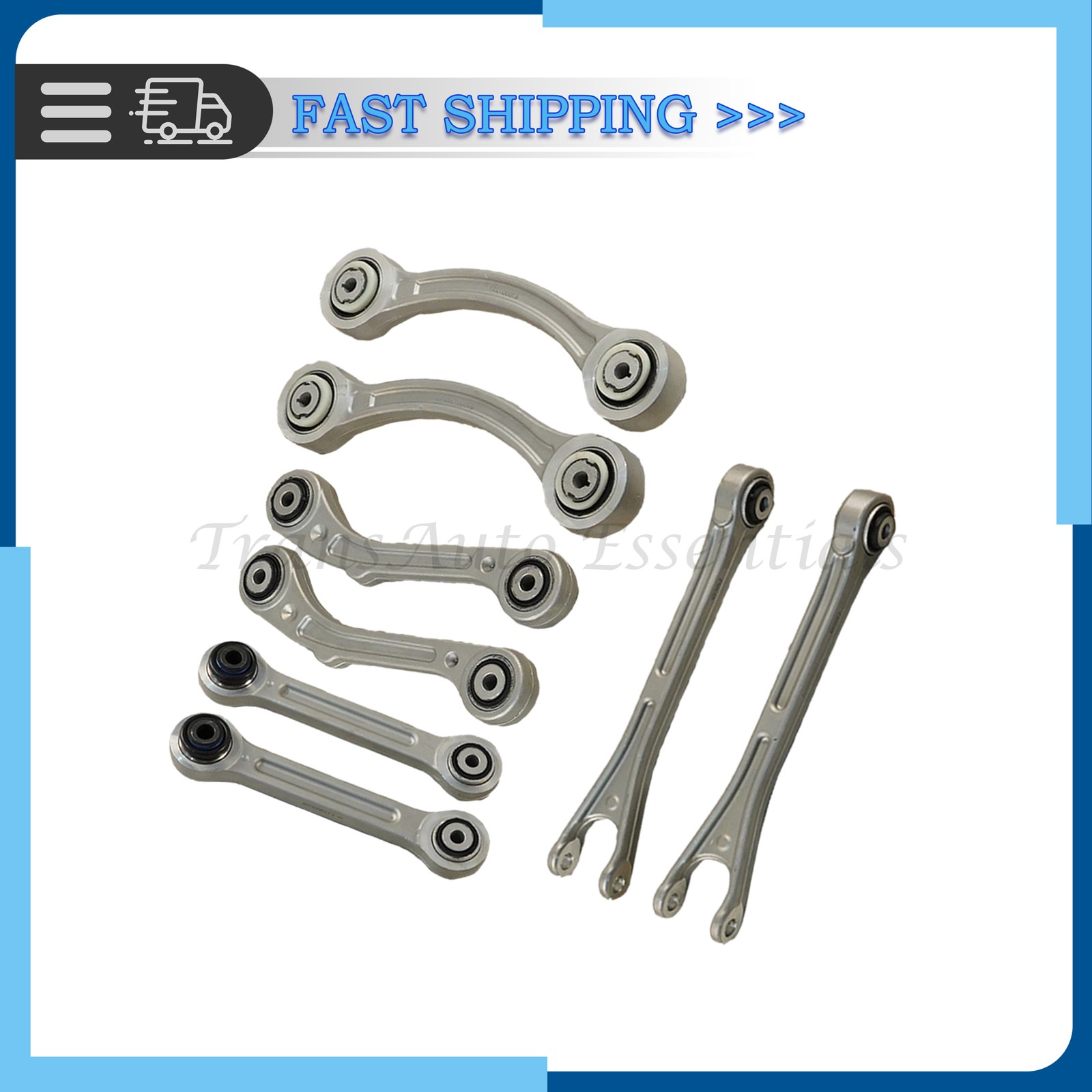 8PCS Rear Suspension Control Arm Set For Maserati Ghibli Quattroporte 14-16