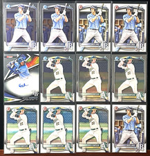 JACK LINES 2025 Bowman CHROME 1ST BOWMAN PROSPECT - Tampa Bay Rays Lot 12