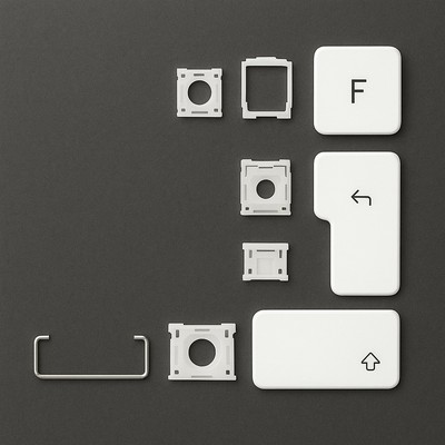 Ersatztasten Apple Magic Keyboard iPad Pro 12,9 Gen 3456 Weiß A2480  Tastatur DE