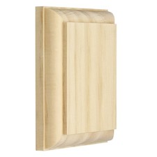 Square Wall Patrice for Handrail Brackets &ndash; Available in Pine, Oak & White