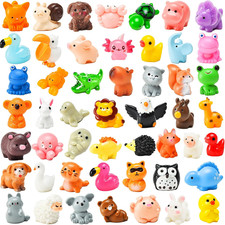 50 Pcs Mini Resin Animal Tiny Resin Animals Figurines Bulk Miniature Little to H