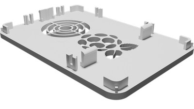 Ersatzdeckel für Canakit Raspberry Pi 4 Gehäuse Kühlkörper Lüfter