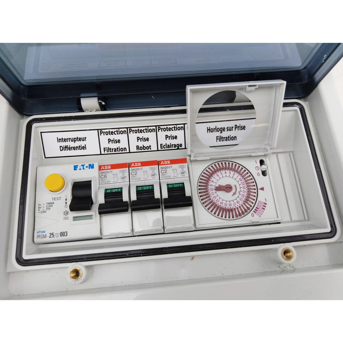 Coffret électrique de protection Edg 106050 boîtier de commande rail DIN triphasé - 3