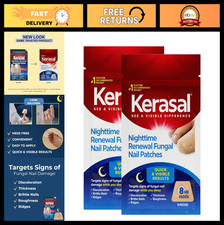 Overnight Nail Repair Patches - 14 Twin Pack for Fungal Nail Damage, 8-Hour Trea