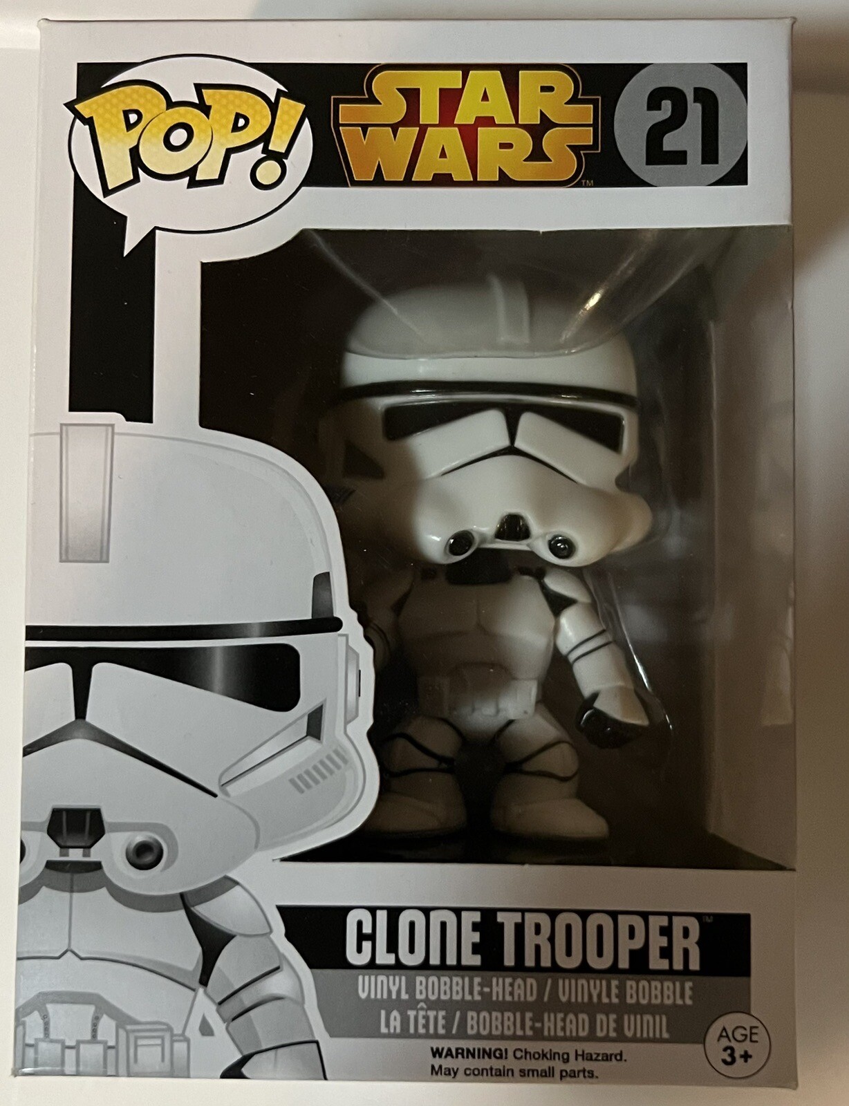 Funko Pop! Vinilo Star Wars Clone Trooper #21 Abovedado Nuevo En Caja Nuevo En Caja