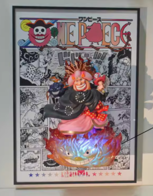 One Piece gift Manga BIG MOM 3d action Figure Poster Canvas bed