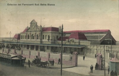 argentina, BAHIA BLANCA, Estación del Ferrocarril Sud, Railway Station (1919)