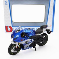 Burago 1/18 Motorrad Suzuki Gsx R1000 R 2021 Blau Silber Statisches Modell Di...