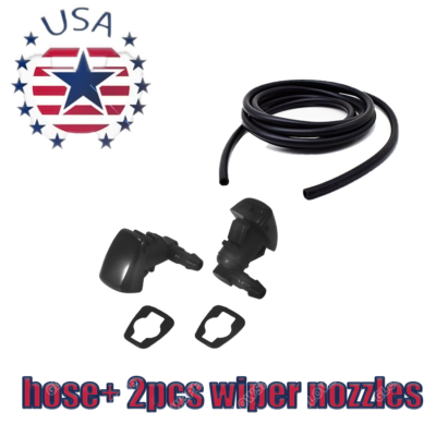 #ad NEW 2008 2011 Fit Ford Focus Windshield Wiper Water Spray Jet Washer Nozzle PAIR $9.52