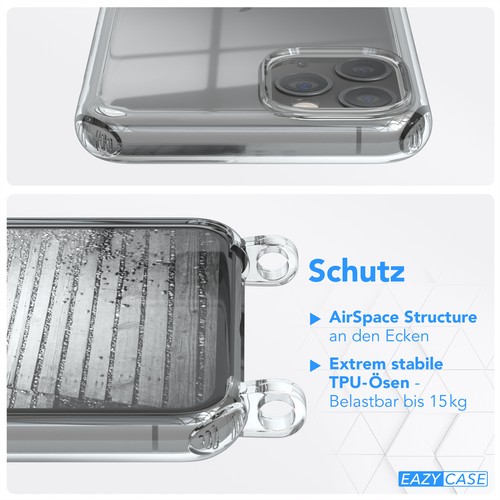 EAZY CASE do Apple iPhone 11 Pro Etui Opaska Łańcuszek na telefon komórkowy Komórka Sznurek Zawieszenie - Zdjęcie 5 z 31