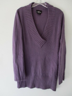 long purple sweater