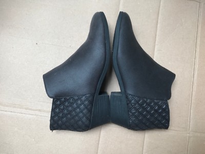 Bottines Cheville Faded Glory Pour Femme - Taille US 7.5 - Occasion En Excellent état - Talon Moyen - Noir