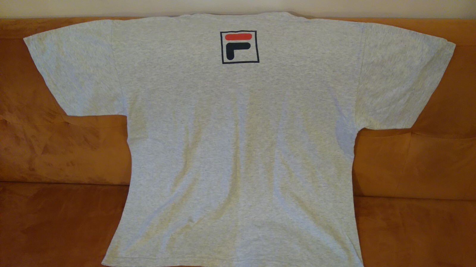 T shirt uomo grigia fila grande