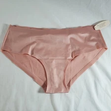 Victoria's Secret No Show Sexy Hiphugger Small Pink Smooth Satin