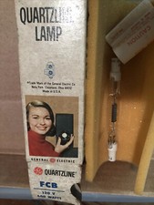 FCB GE Quartzline Lamp Bulb 600W 120V New Old Stock