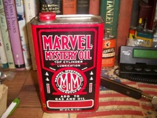 MARVEL MYSTERY OIL TOP CLENDER Oil Empty Quart QT Can TIN PORT CHESTER NEW YORK
