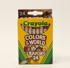 Crayola Crayons 24pc 1 pack , Colors of The World, Multicultural Crayons NEW