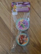 Disney Fairies Tinkerbell & Fawn Decorated 6x Party Straws BNIP