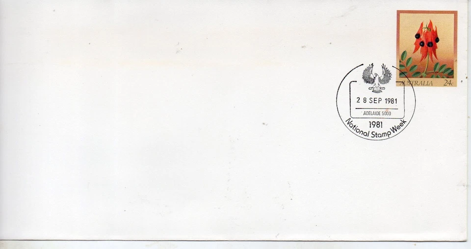Australia Flores Sobre Entero Postal Primer día año 1981 (DN-273) - Imagen 1 de 1