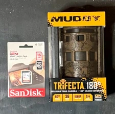 Muddy Trifecta 180 Cellular Camera Brown with 16GB Memory Card New