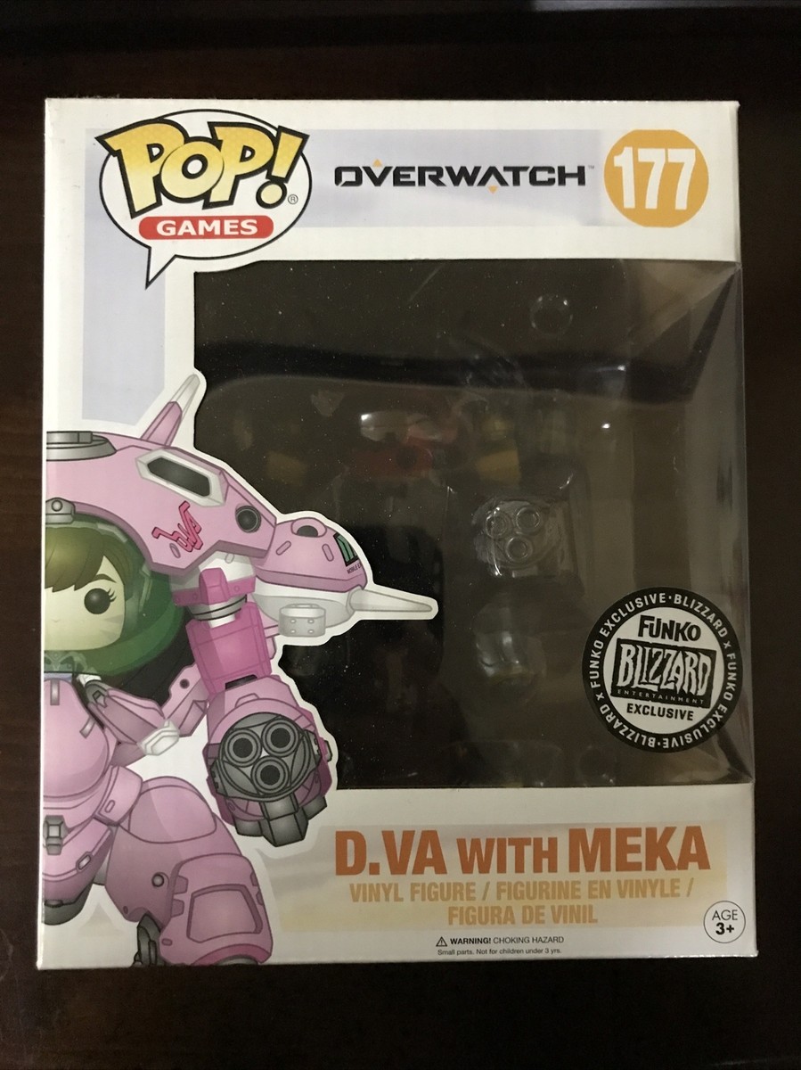 Figurine Funko Pop! Overwatch - D.VA & MEKA Carbon Fiber Exclusive N°177 (15 Cm)