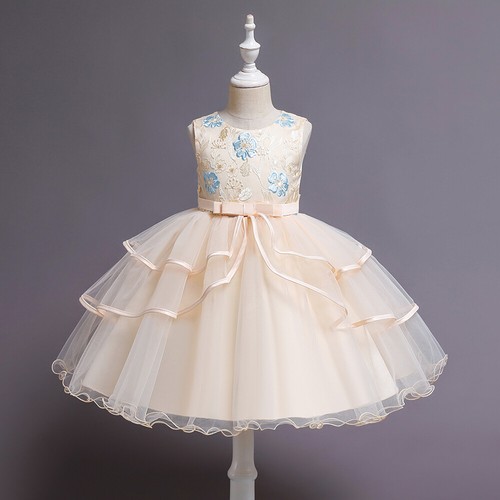 Pageant Flower Girls Tulle Tutu Dress Wedding Bridesmaid Kids Birthday Ball Gown - Picture 73 of 107