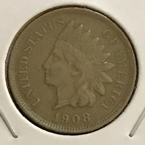 U.S. Indian Cent XF 1908