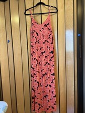 Ingrid and Isabel Maternity (Target) Sundress, Maxi, Black/Peach Floral, XXL