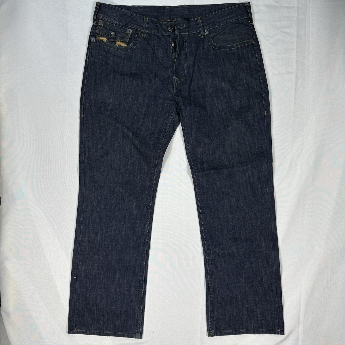 Rare VTG True Religion Jeans Mens 40x31 Leather Back Tab