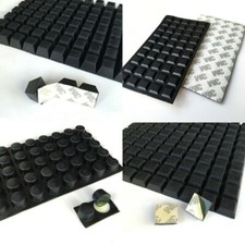 Black Rubber Feet Self-Adhesive Bumper Door Buffer Stop Furniture Table Pads