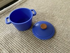 18" doll kitchen blue sauce pan pot for American Girl Our Generation