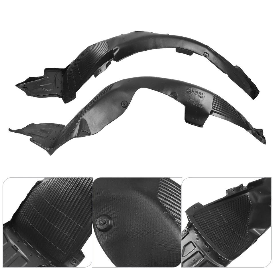 New Fit Kia Forte 2017-2018 Front Driver & Passenger Side Fender Liner Set Foto 2 de 4