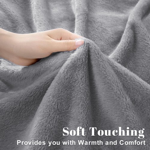 480 GSM Heavy Sherpa Fleece Blanket Soft Warm Sofa Bed Throw Faux Fur Blanket UK - Picture 128 of 132