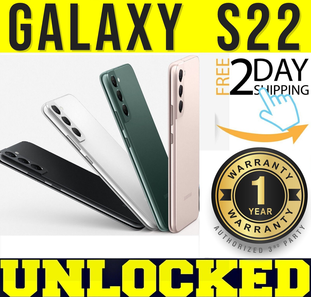 SAMSUNG GALAXY S22 S901U1 128GB│ 256GB (FACTORY UNLOCKED) US