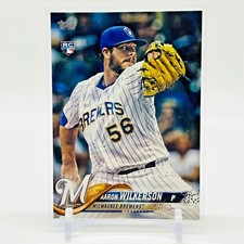 2018 Topps 378 Aaron Wilkerson Brewers RC Rookie Card 