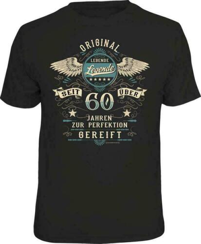 Compleanno T-Shirt 60 Anni A Perfezione Maturato - Detto T-Shirt Regalo - Picture 1 of 2