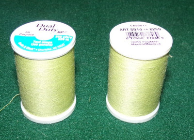 Dual Duty All Purpose Polyester Thread, 250 yards, Light Tourmaline Yellow (6260