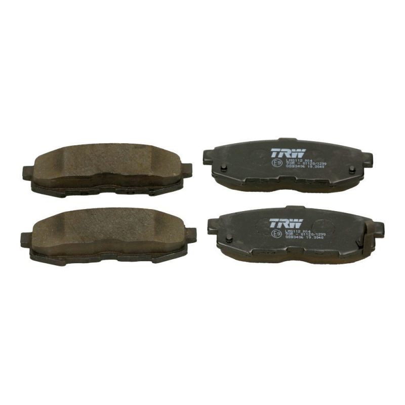 1x ORIGINAL® Trw Bremsbelagsatz, Scheibenbremse Hinten für Mazda MPV II