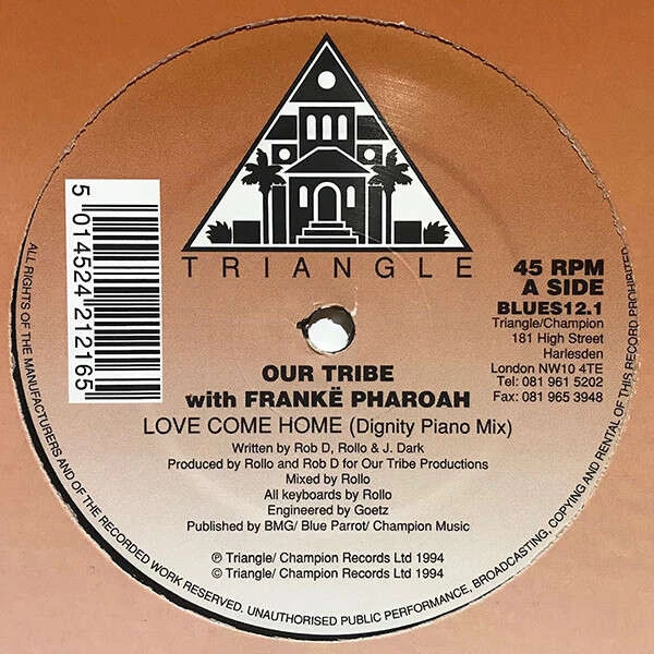 Our Tribe with Frankë Pharoah - Love Come Home (VINYL) - Image 2 of 4