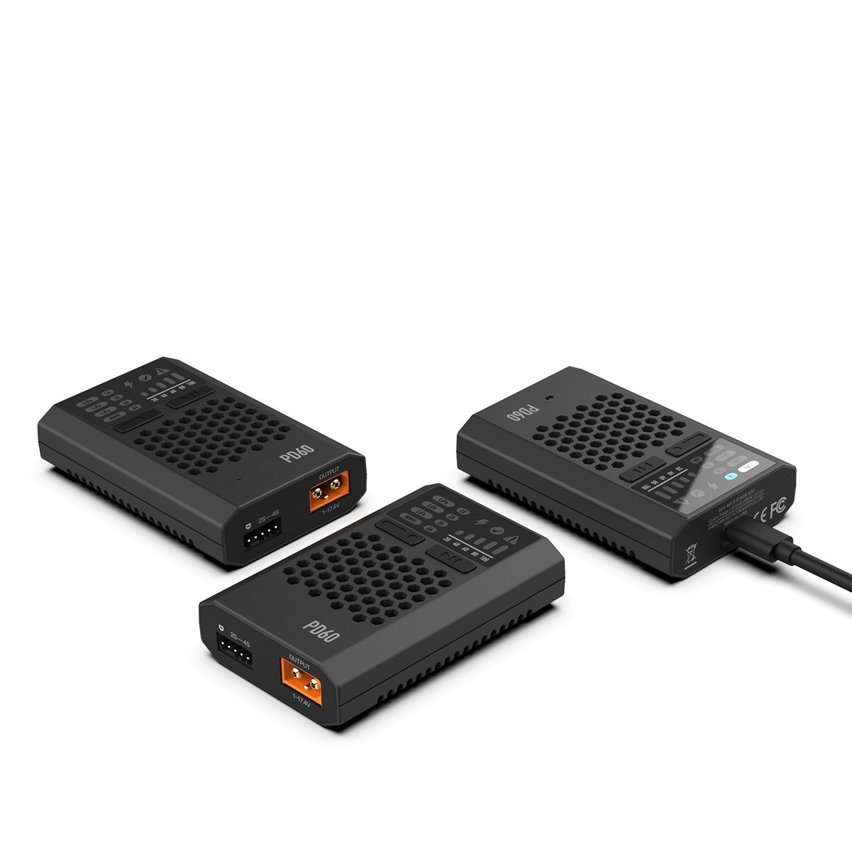 PD60 Quick Charger 60W 6A Type-C Input Battery Balance FPV Charger for 1-4S Lipo thumbnail 3