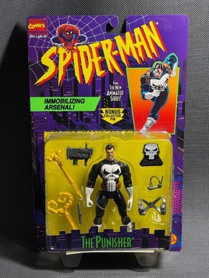 Marvel Spider-Man Animated PUNISHER ToyBiz Action Figure 1995 Sealed