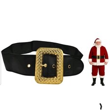 Adult Deluxe Pirate Profressional Santa Belt Suit Big Gold Buckle Claus Costume