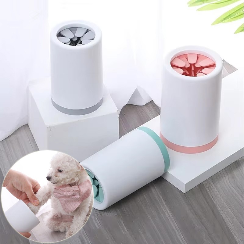Pet Foot Washer Cup Silicone Soft Foot Cup Cat Foot Cleaning Bucket Dog Paw Clea